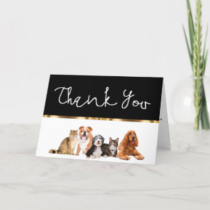 Classy Pet Rescue or Association Dankeschön Cards Dankeskarte