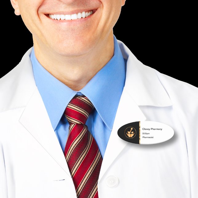 Classy Pharmacy Mitarbeiter Name Tags Namensschild (Von Creator hochgeladen)