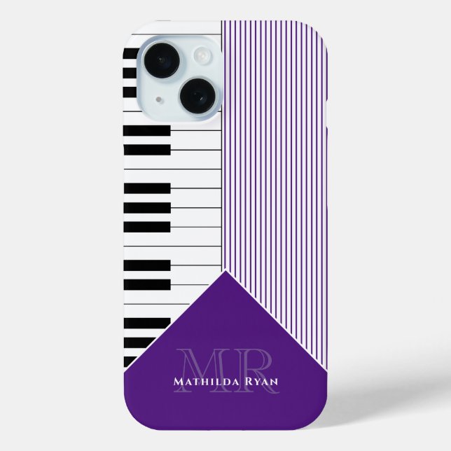 Classy Piano Keys | königlich lila Case-Mate iPhone Hülle (Rückseite)
