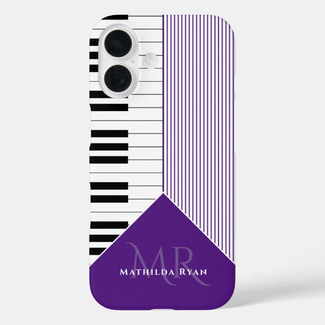 Classy Piano Keys | königlich lila Case-Mate iPhone Hülle (Rückseite)