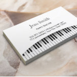Classy Piano Keys Piano Teacher Business Card Visitenkarte<br><div class="desc">Die klassische Piano Keys Piano Teacher Business Card.</div>