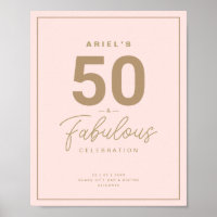 Classy Pink & Gold 50 & fabelhafte Geburtstagspart