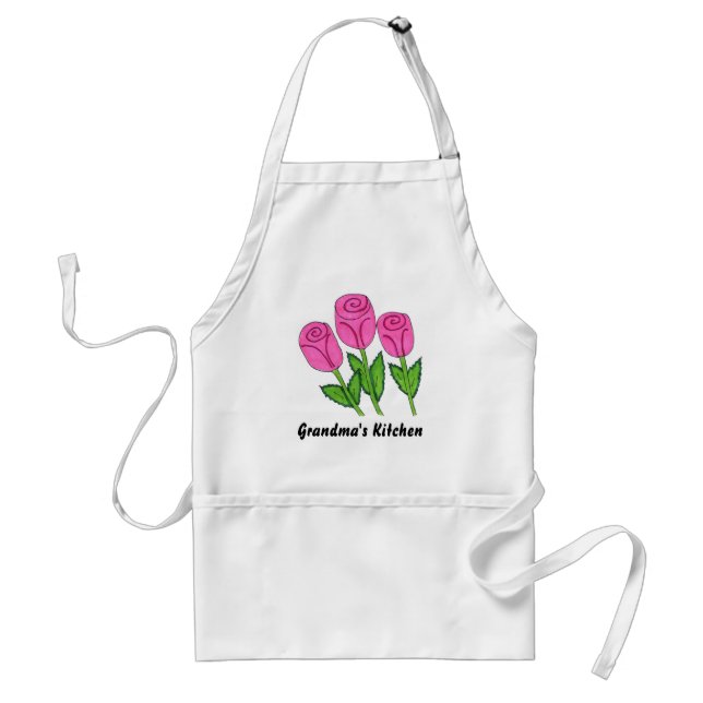 Classy Pink Rose Design Schürze (Vorne)