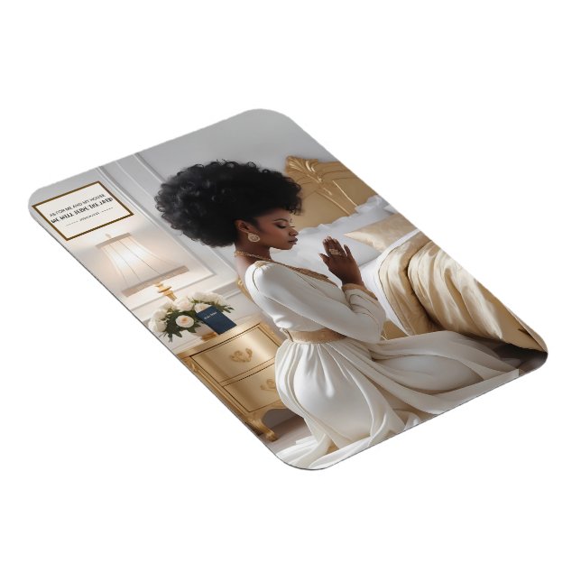 Classy Praying Mother 3" x 4" Foto Magnet (Rechte Seite)
