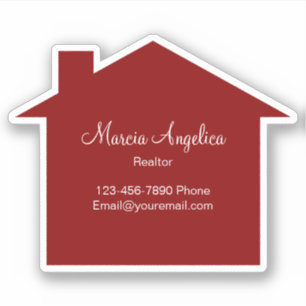 Classy Real Anwesen Aufkleber Label House Form