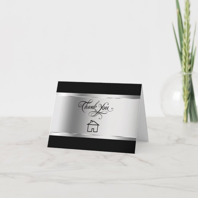 Classy Real Anwesen Vielen Dank Karten (Vorderseite)