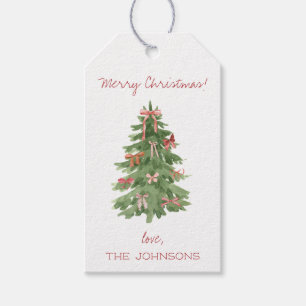 Classy Red Bow Weihnachtsbaum Weihnachtsfeiertage Geschenkanhänger
