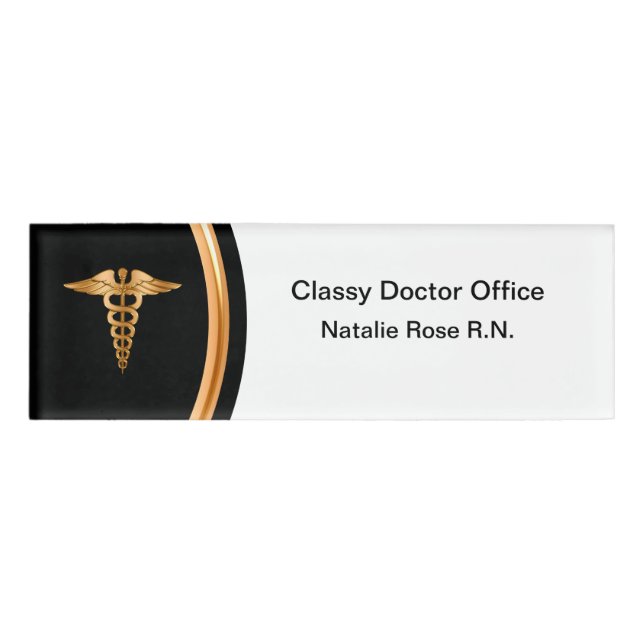 Classy Registered Nurse Doctor Office Namenschild (Vorderseite)