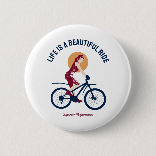 Classy Rider - Das Leben ist ein schöner Ausflug Button (Vorderseite)