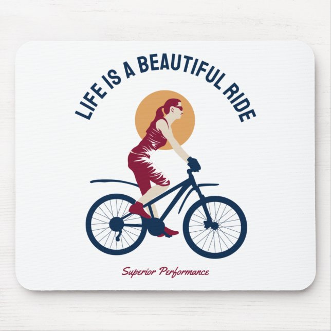 Classy Rider - Das Leben ist ein schöner Ausflug Mousepad (Vorne)