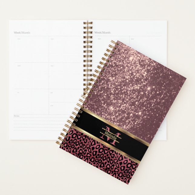 Classy Rose Gold Personalisiert Planner Planer (Anzeige)