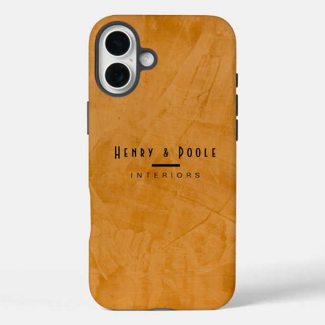 Classy Rustic Dante Orange Interior Designer Case-Mate iPhone Hülle (Rückseite)