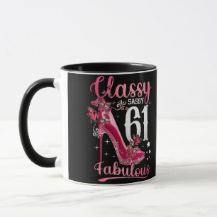 Classy Sassy 61 und Faburlous 61. Geburtstag Bläse Tasse