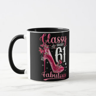 Classy Sassy 61 und Faburlous 61. Geburtstag Bläse Tasse