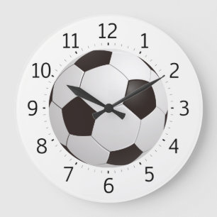 Classy Soccer Ball   Cool Gifts Große Wanduhr