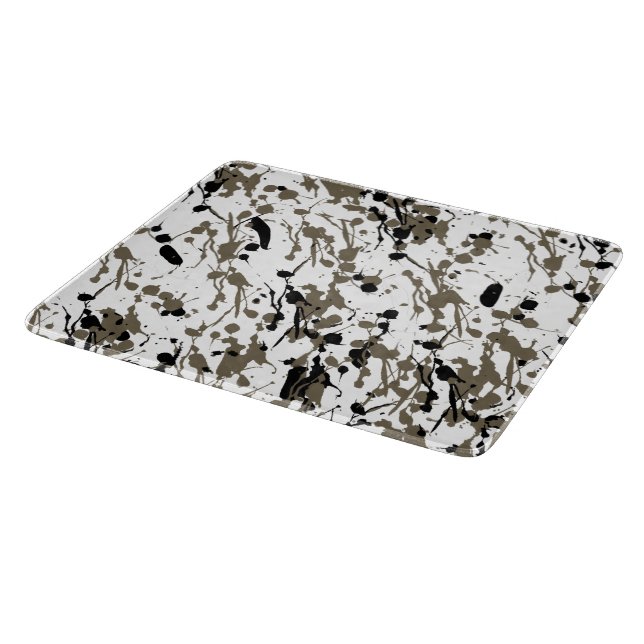 Classy Splash und Tropfen Art Glass Schneidebrett (Ecke)