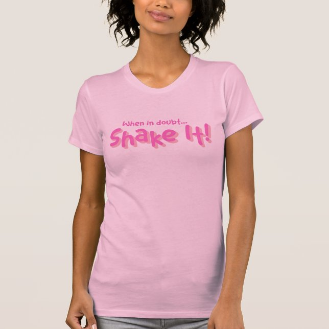 Classy Sprüche - Schüttel es! Slim Fit T-Shirt (Vorderseite)