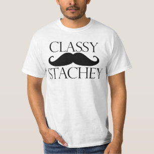 Classy Stache Mustache T-Shirt