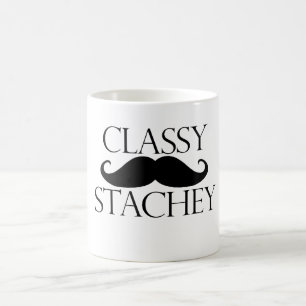 Classy Stache Mustache Tasse
