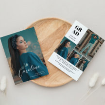 Classy Stylish Script Foto Collage Abschluss