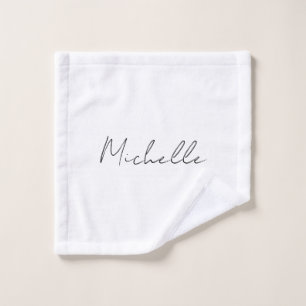 Classy Stylish Script Ihren Namen hinzufügen Waschlappen
