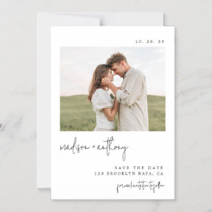 Classy Stylish Script Save the Date Magneteinladung