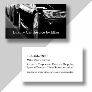 Classy Taxi Service Luxusbeförderung Visitenkarte
