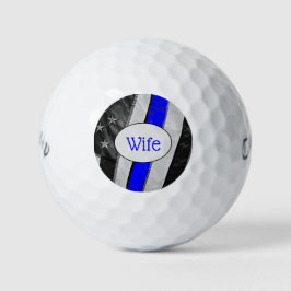 Classy Thin Blue Line American Flag Polizisten Ehe Golfball