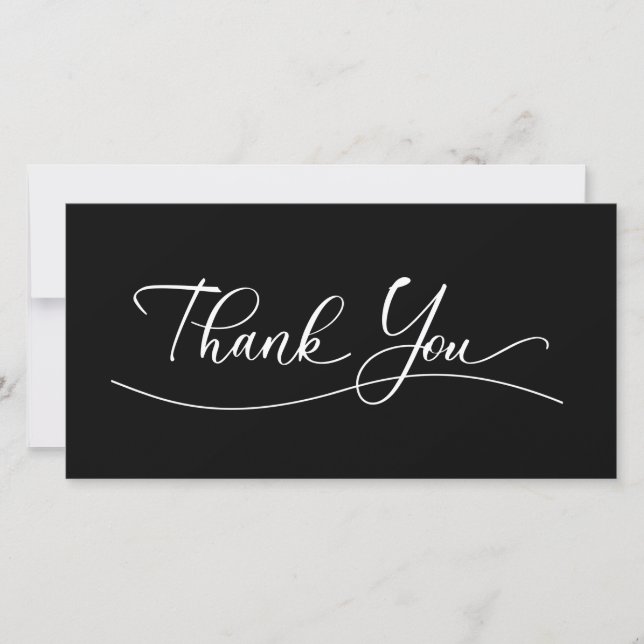 Classy Trendy Editable Business Danke Cards (Vorderseite)