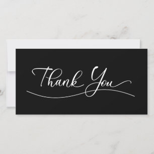 Classy Trendy Editable Business Danke Cards