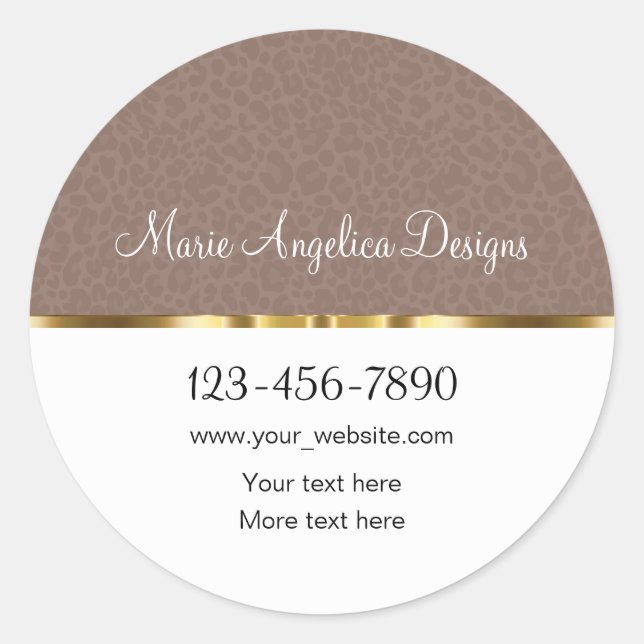 Classy Trendy Fashion Sticker Labels (Vorderseite)