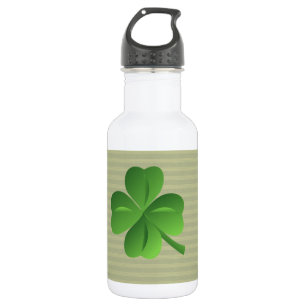 Classy Trendy Irish Lucky Kleeblatt Edelstahlflasche