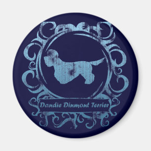 Classy Weathered Dandie Dinmont Terrier Magnet