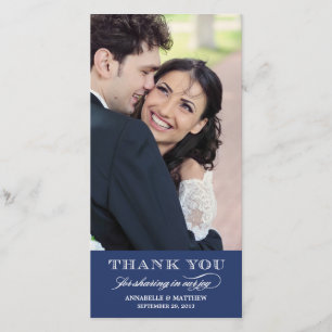 Classy Wedding Vielen Dank Foto Card Dankeskarte