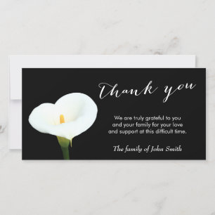 Classy White Blume Beerdigung Danke