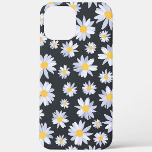 Classy White Daisy Blume Botanisches Grau Design Case-Mate iPhone Hülle
