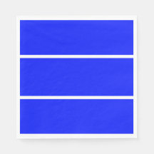Classy Wide Bright Royal Blue Slim White Stripes