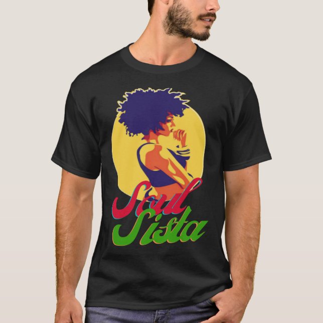 Classy Womens African Head Wrap Black Pride  Soul  T-Shirt (Vorderseite)