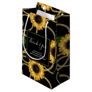 Classy Yellow Sunflowers Stilvolles Muster Vielen  Kleine Geschenktüte