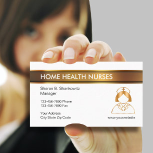 Classy Zuhause Health Business Cards Visitenkarte