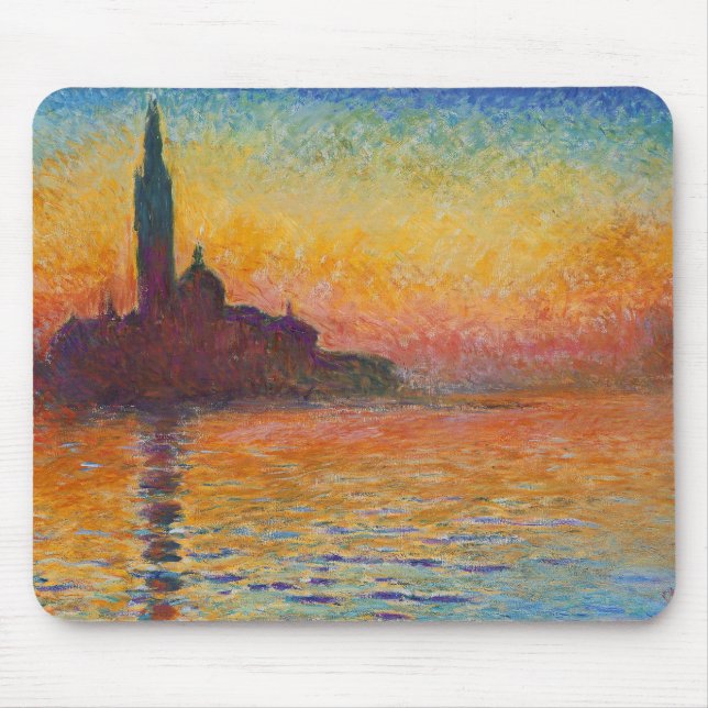 Claud Monet, "San Giorgio Maggiore by Twilight" Mousepad (Vorne)