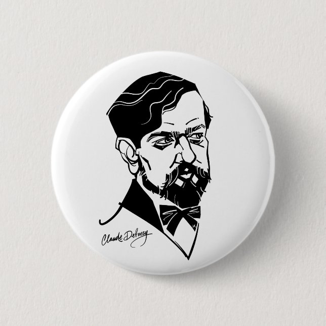 Claude Debussy Button (Vorderseite)