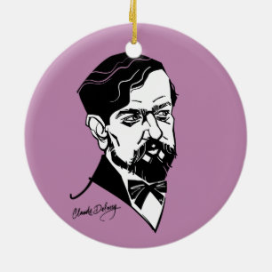 Claude Debussy Keramik Ornament