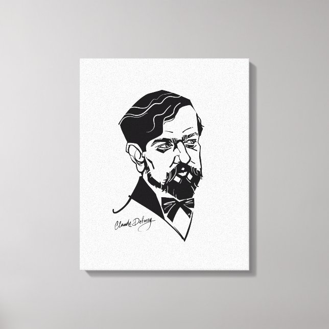 Claude Debussy Leinwanddruck (Vorderseite)