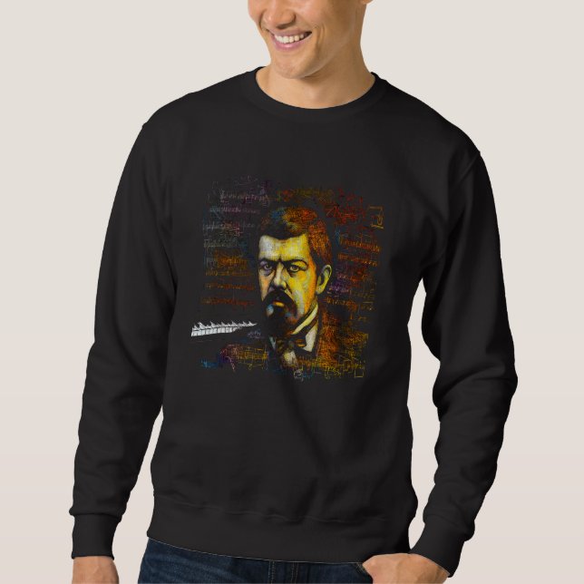 Claude Debussy Music Composer Piano 1 Sweatshirt (Vorderseite)