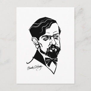 Claude Debussy Postkarte