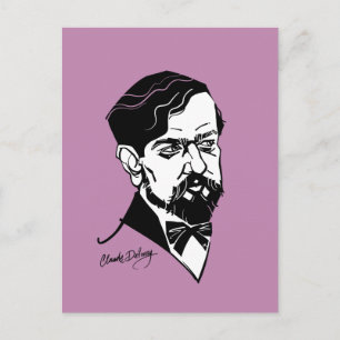 Claude Debussy Postkarte