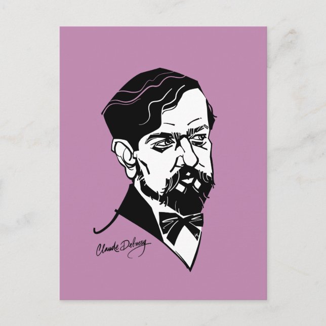 Claude Debussy Postkarte (Vorderseite)