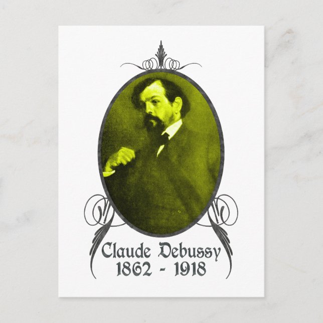 Claude Debussy Postkarte (Vorderseite)