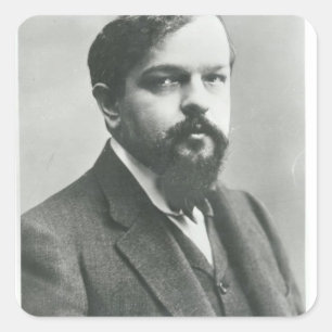 Claude Debussy Quadratischer Aufkleber